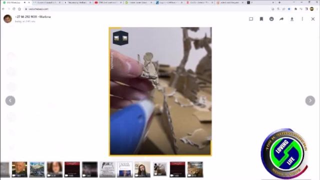 DAILY INSPIRATIONAL VIDEO (17 February 2024) - cardboard art