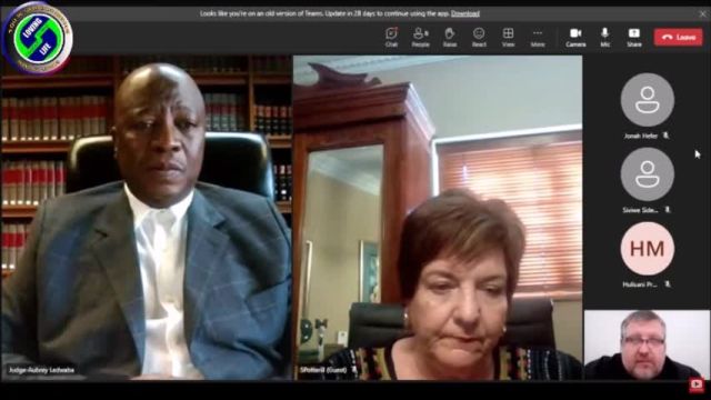 Liberty Fighters Network take their issues with the South African court system direct to the judge