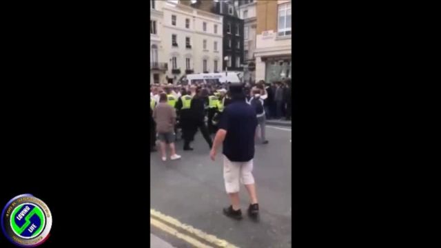 Brits protest shouting who the F is Allah after being invaded by millions of illegal Muslim immigrants - civil war is just what the NWO want