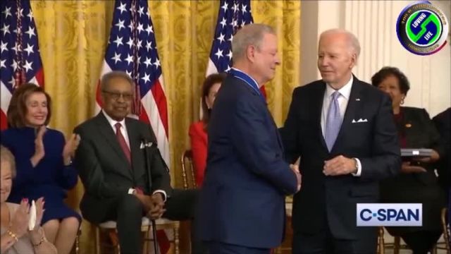 Joe Biden hands out the Presidential Medal of Freedom to his leading Democratic mates - not the useless eaters