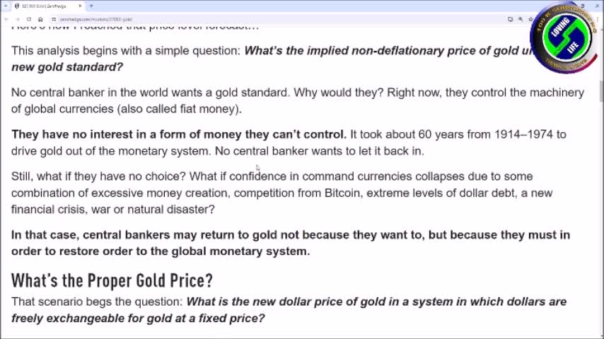 $27000 per ounce gold by 2030 reflects it and silvers real status as money