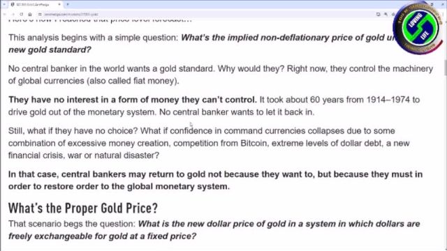 $27000 per ounce gold by 2030 reflects it and silvers real status as money