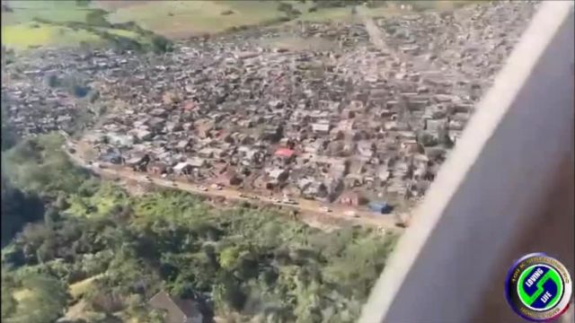 Aerial footage of the devastating damage caused by a tornado a week ago in Tongaat (KwaZulu Natal)