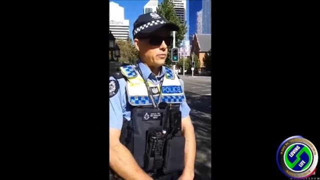 (Apparently) Queensland Police demand my address details while silent protesters get arrested in Western Australia