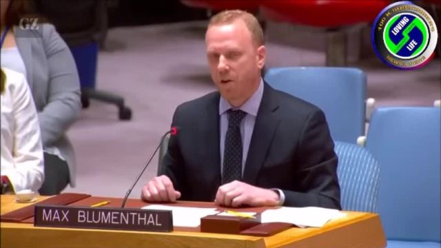 Max Blumenthal at the UN blows the lid on how tax payers money is misused