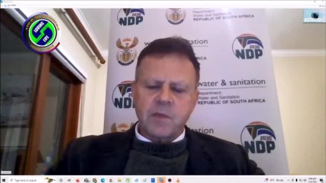 LIVE: Dr Sean Phillips - Director General of the Department of Water and Sewerage in South Africa