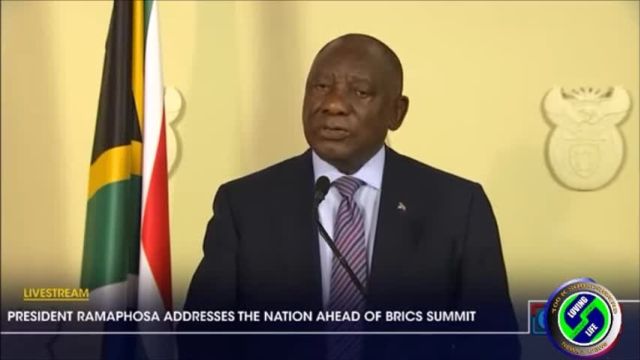 Hippo Eyes aka Ramaphosa addresses the nation in the lead up to BRICS