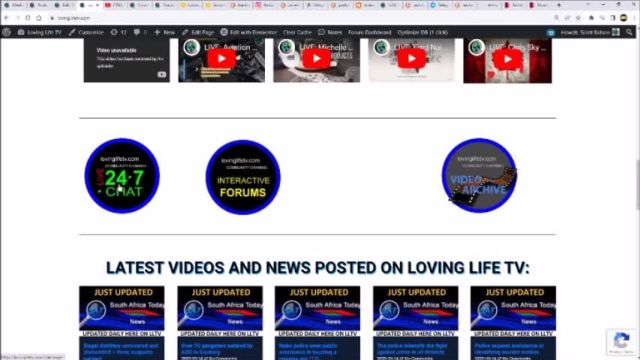 LIVE: A walk through the amazing Loving Life TV website - 24/7 chat - forums - news - livestreams ++