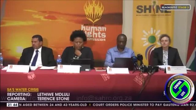 South African Human Rights Commission refute the ANCs claim that Apartheid is to blame for today's water crisis